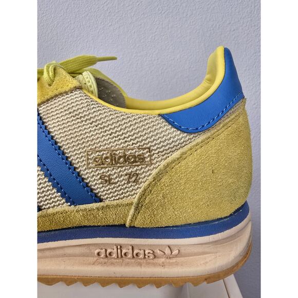 Adidas SL 72 RS JH5101 Yellow Blue Retro Sneakers Mens Size 9 Shoes Y2K Sude main image 4